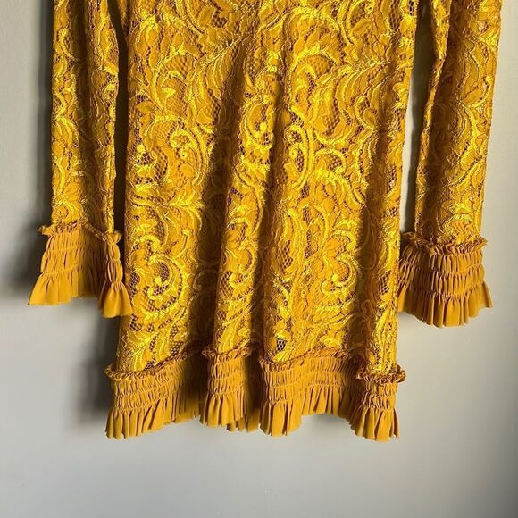 Alexis Yellow Mini Dress - Picture 6 of 13